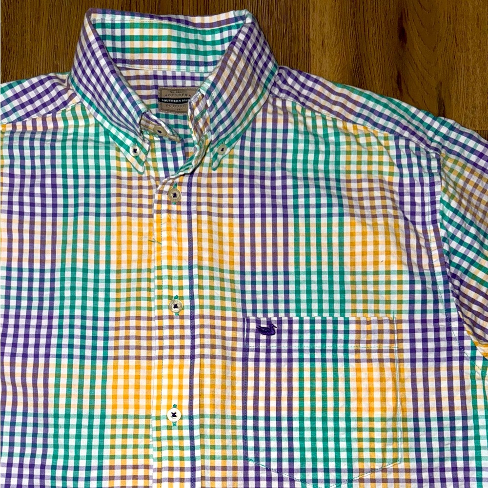 Southern Marsh Seersucker Polo